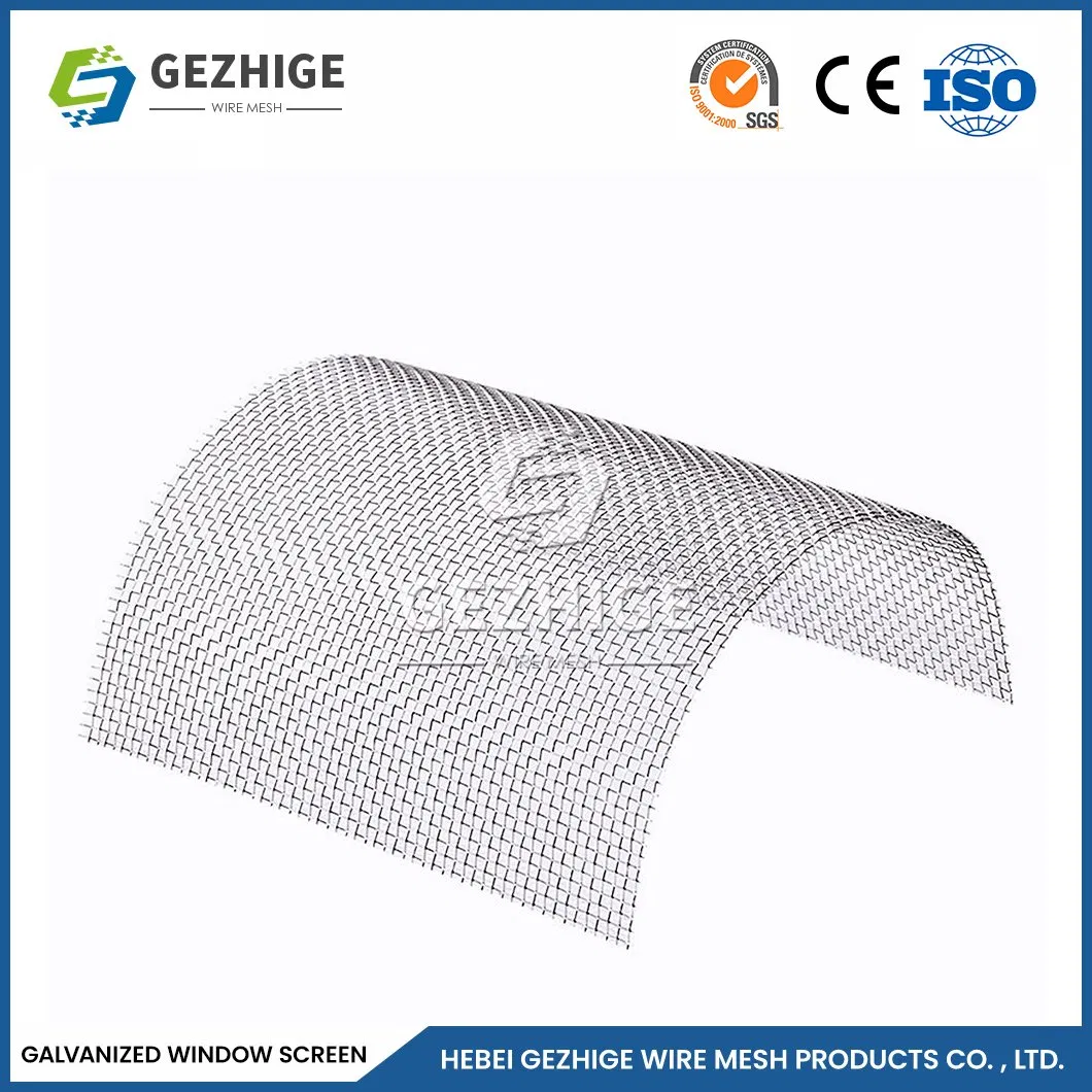 Gezhige OEM Custom Collapsible Window Screen Wholesalers 16 X 14 Mesh Window Screen China Easy Clean Window Screen with Galvanized Steel Frame