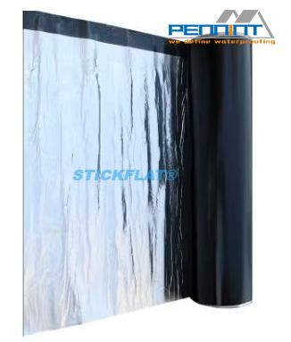 Cross Laminated HDPE Film Self Adhesive Bitumen Waterproof Membrane