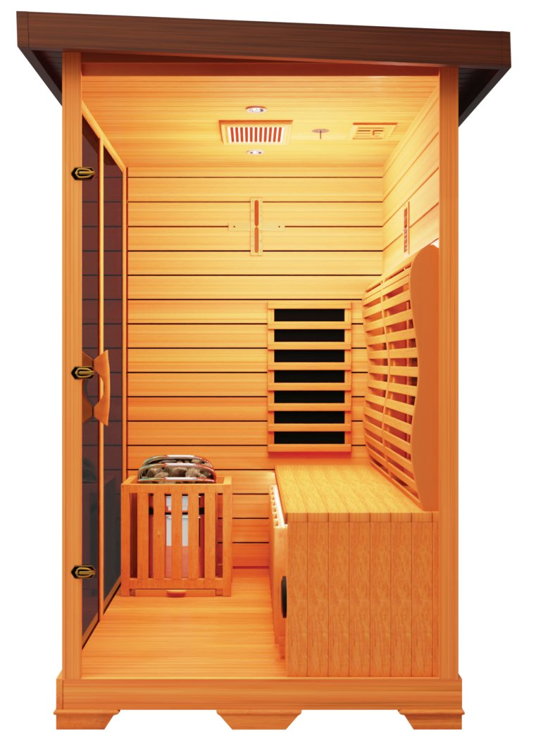 Большая квадратная сауна из кедра и хемлока для улицы