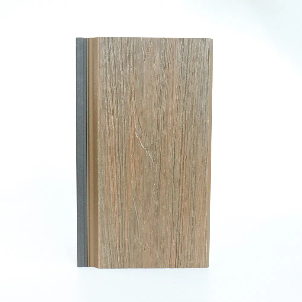 Outdoor Siding Prefab Houses Outside WPC Wall Cladding Cover Wood Plastic Composite 3D Wood Grainpanel for Exterior Wall Penal