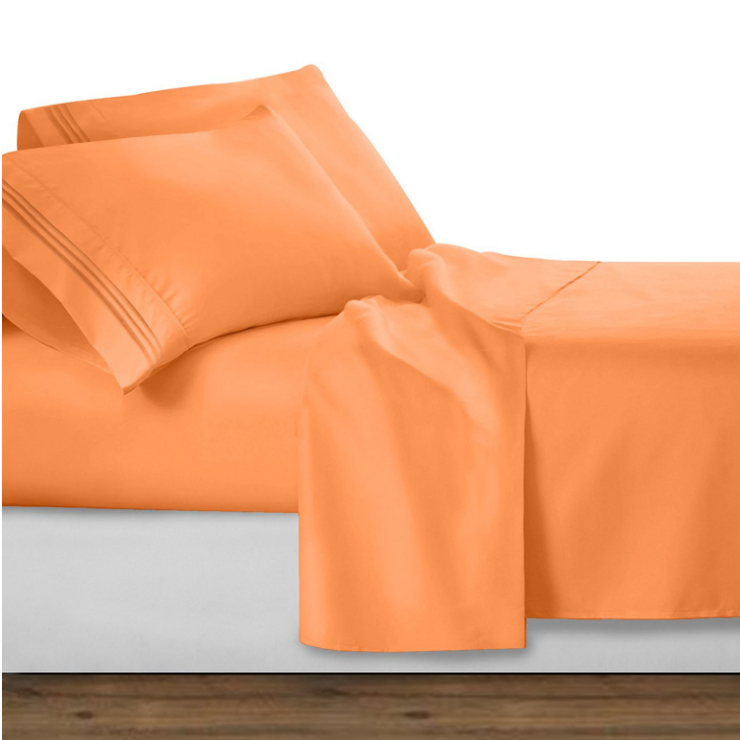 Simple Embroidery 1500 Microfiber Bedding Set