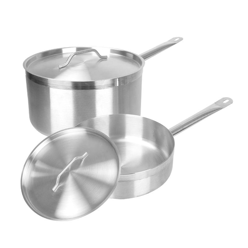 Stylish Design Durable Construction Ergonomic Stainless Steel Saucepan with Long Handle