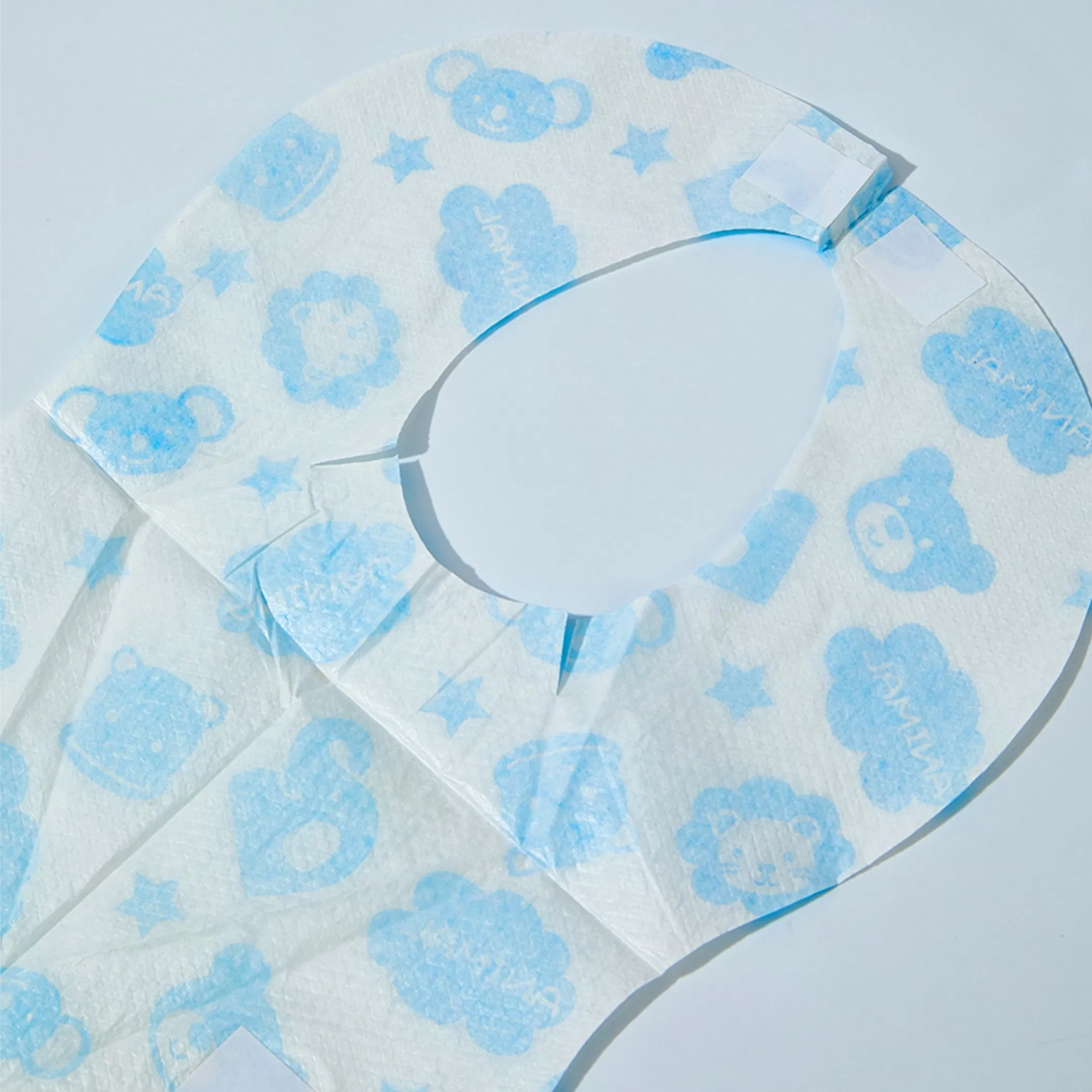 Customizable Eco-Friendly Portable Nonwoven Baby Bibs for Easy Cleanup During Meals