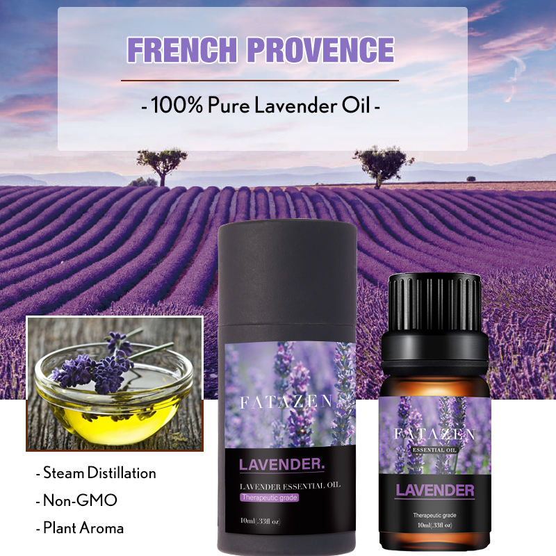 Privete Label 1oo% Pure Vegan Natural Organic Lavender Body Essential Oil Wholesale Skin Care Products Premium Grade Massage Oil
