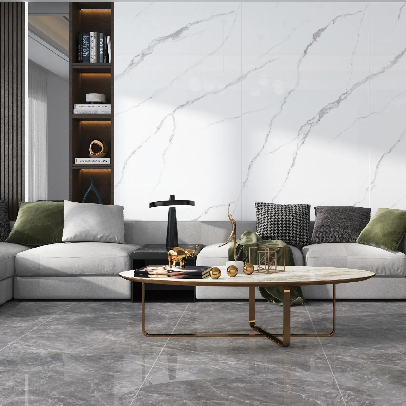 Foshan Factory Glazed Large Ceramica Floor Tiles 900X1800mm (36"X72") Full Body