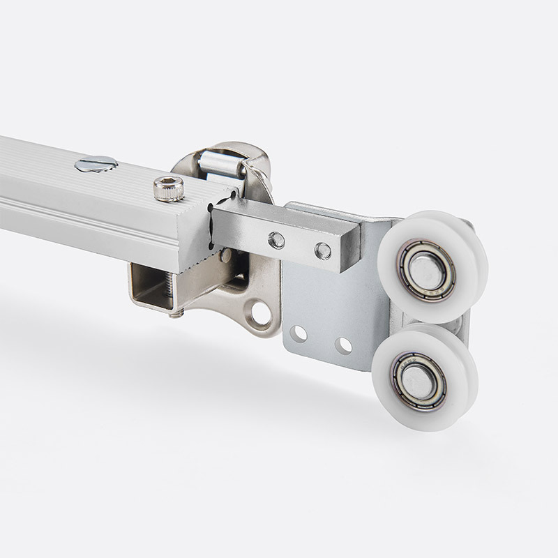 New Single Folding Wardrobe Closet Frameless Glass Door Cabinet Wooden Sliding Screen Door Wheel Roller No Bottom Track