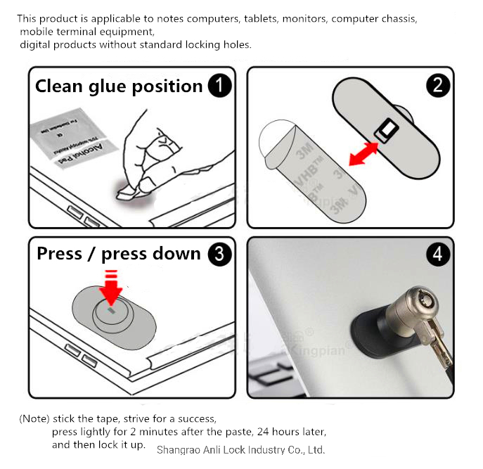 Laptop Lock Catch, Laptop Lock Accessory, Computer Lock Accessory, Apid Lock Catch, Al-C003