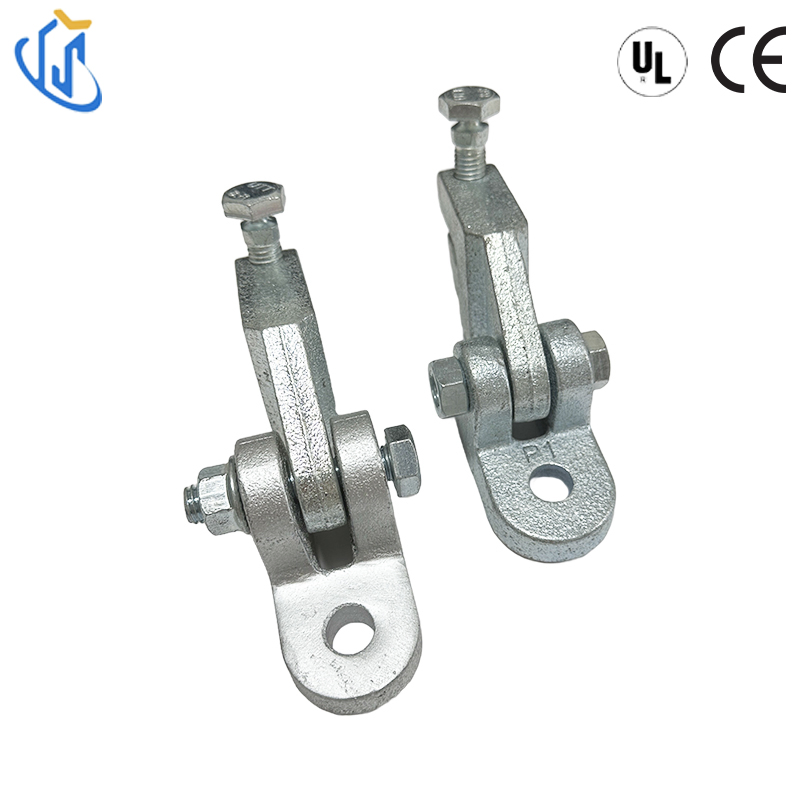 Adjustable Seismic Base Connector for Structural Steel Top Beam and Rod Bracing System