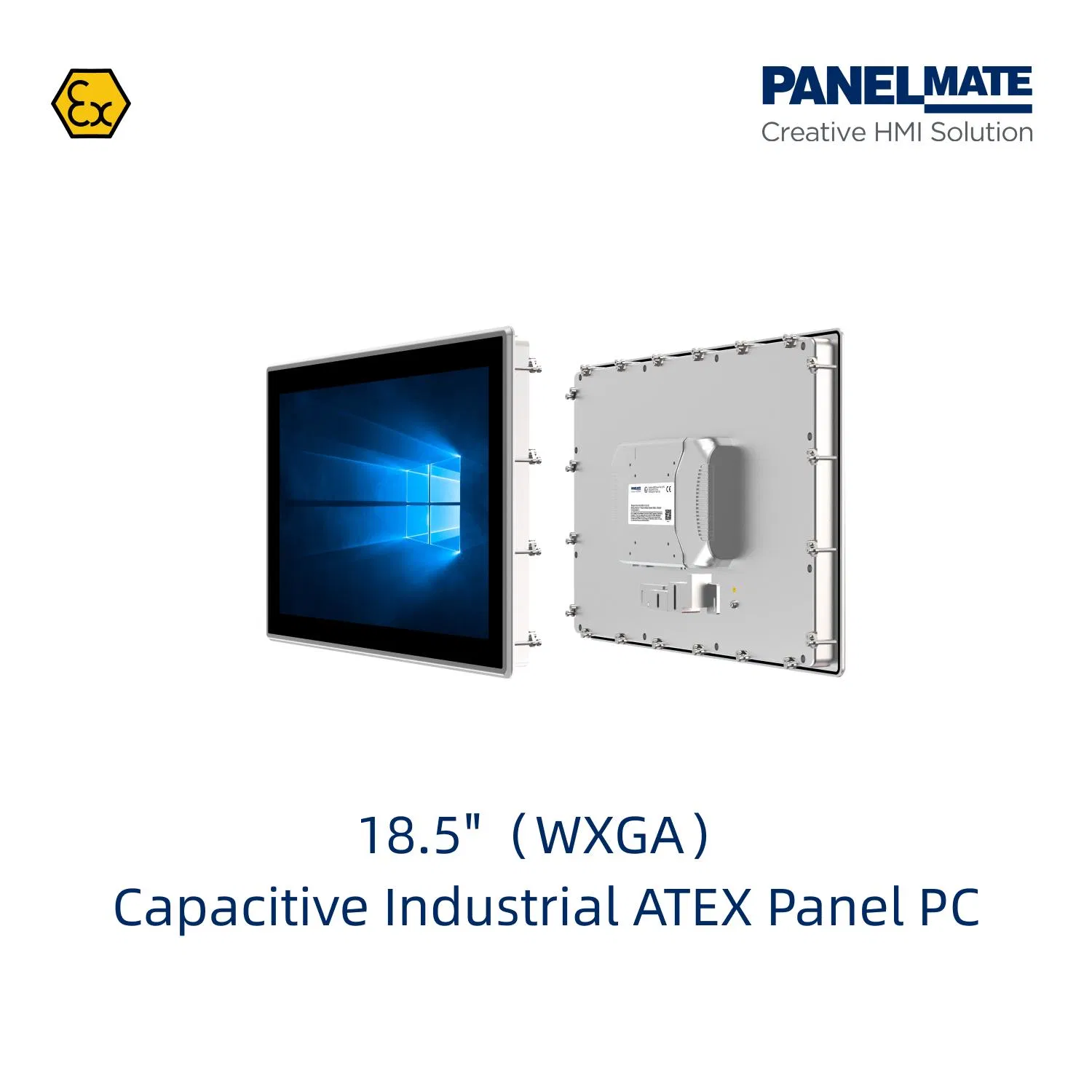 18.5 Inch IP65 Rugged Explosion-Proof Industrial Control Panel Touch Screen Display with Kvm Extender