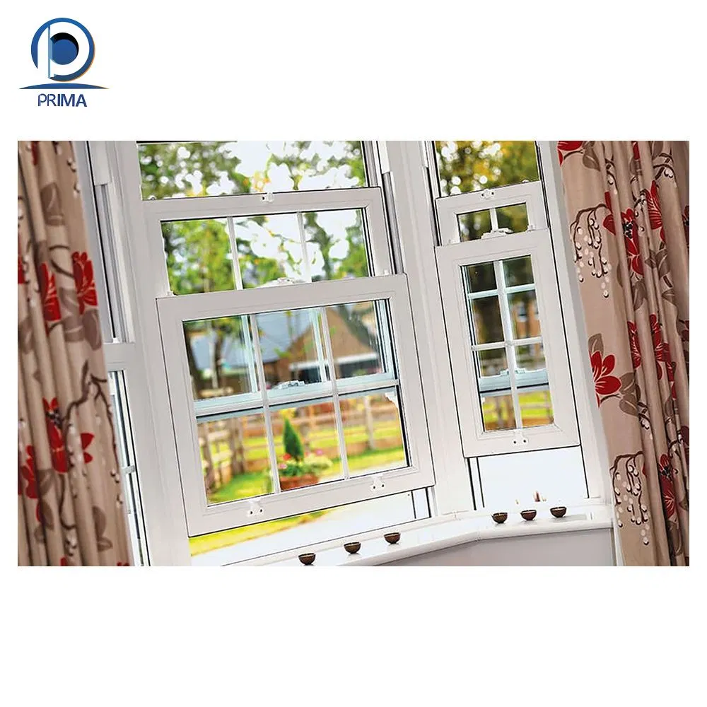 High Quality Customized American Style UPVC Windows Vinyl Single Hung Window