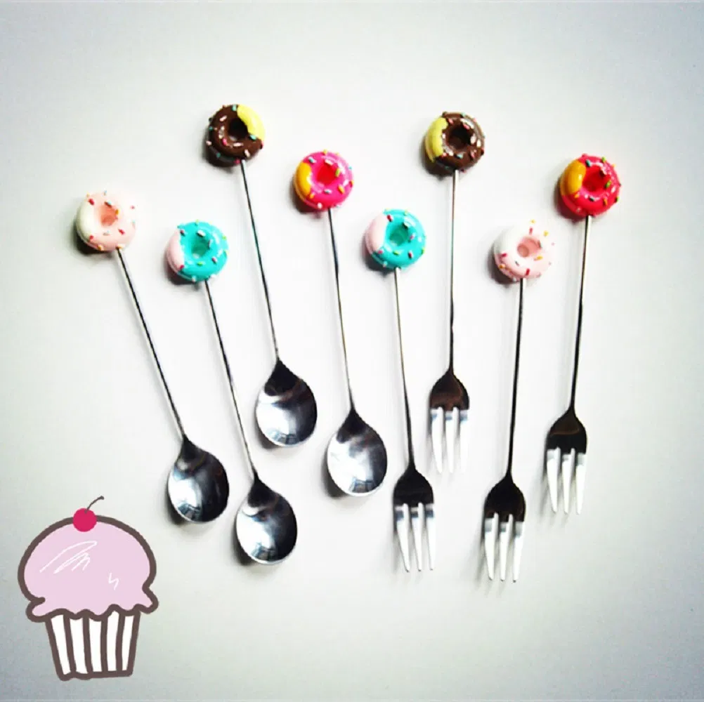 4 Pieces Multifunctional Kitchen Tools Set Stainless Steel Little Teaspoons Cute Bl18207