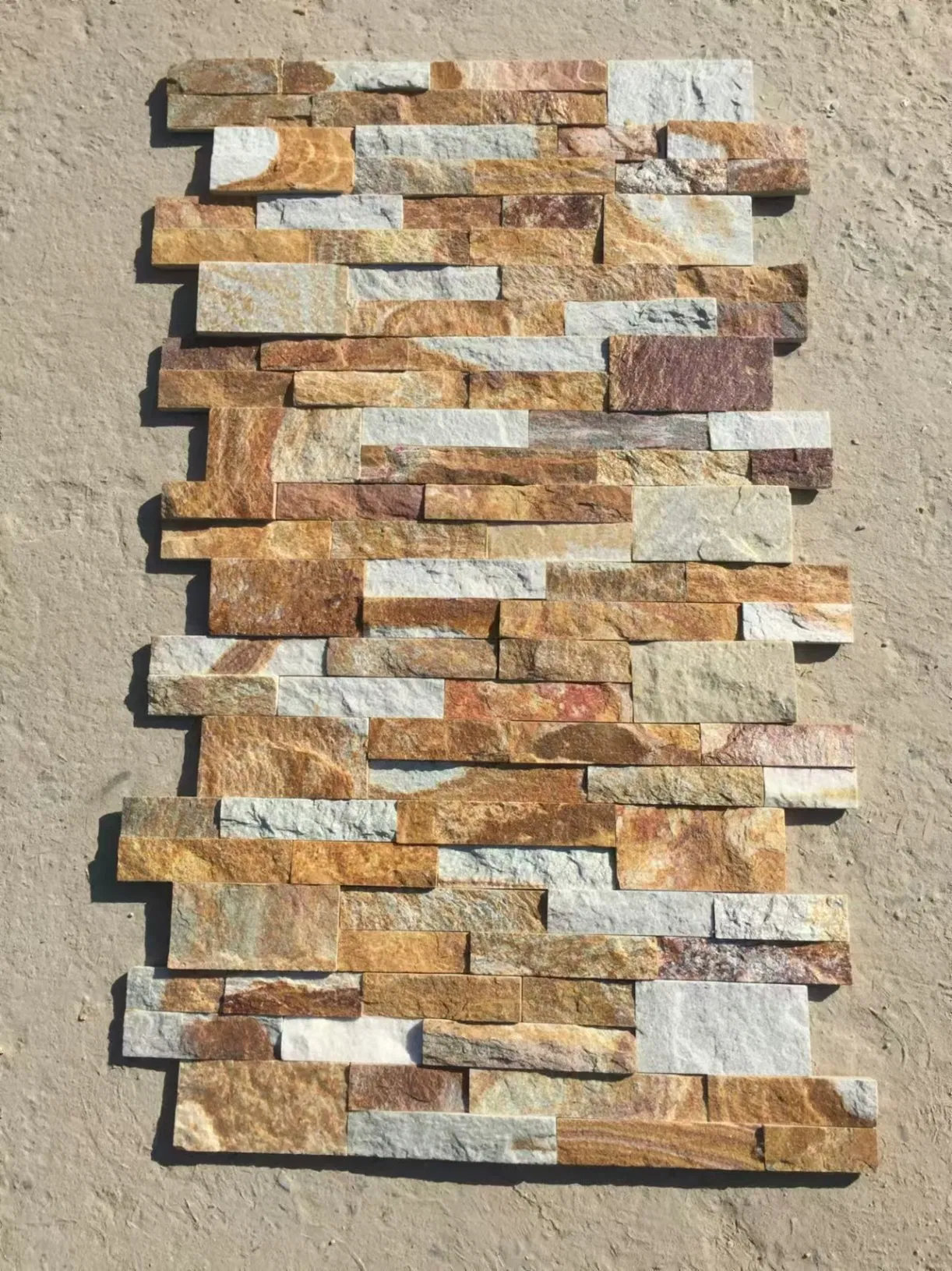 Colorful Slate and Quartize Stone Wall Veneer Culture Stone for Wall