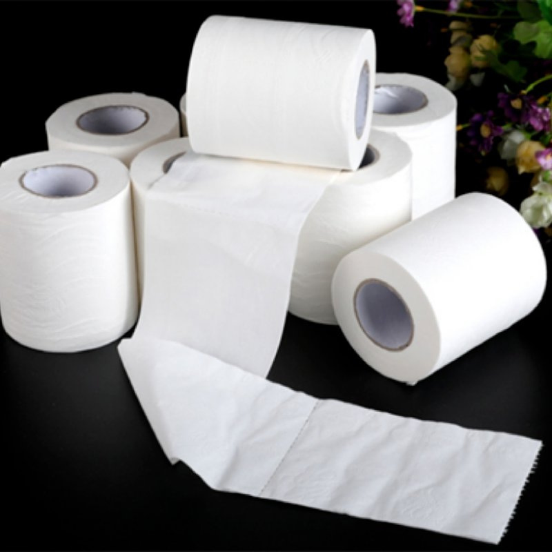 Custom OEM Bamboo Pulp White 4ply Fragrance-Free Embossed Water-Soluble Disposable Ultra-Soft Baby Toilet Roll Paper