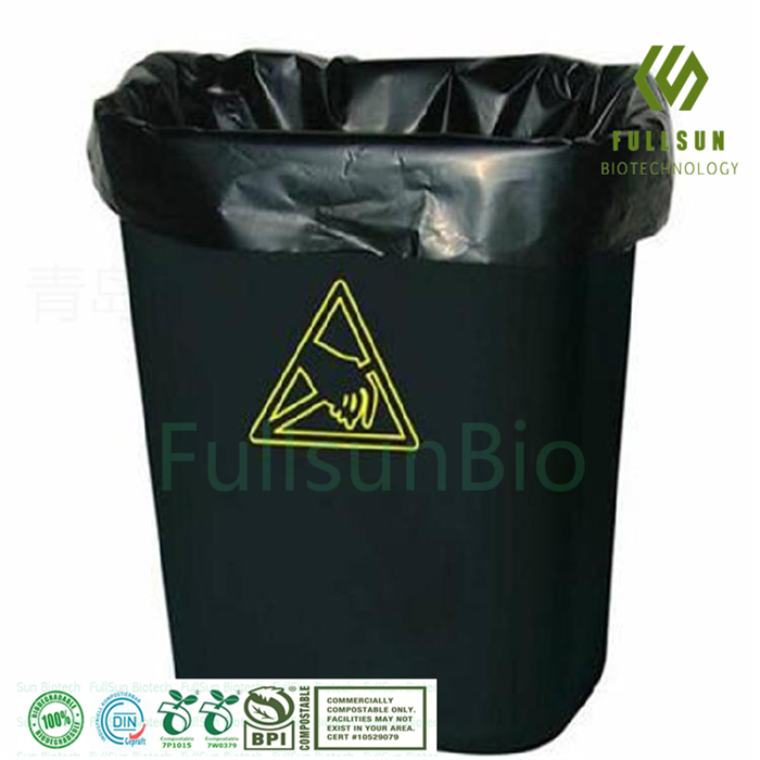 Accept Customization Biodegradable Drawstring Garbage Bag Household Packaging Composting Plastic Bag