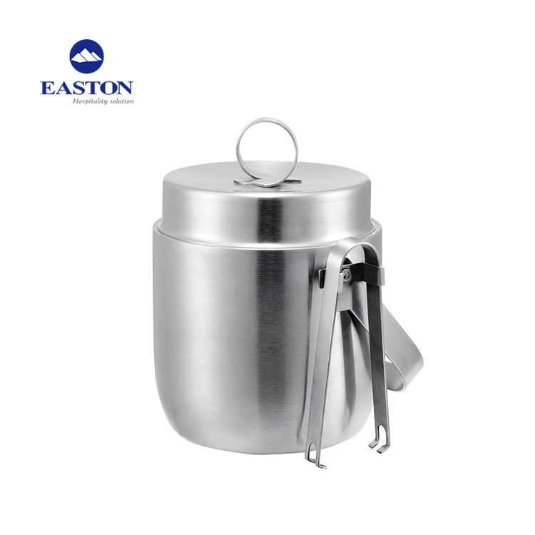 High Quality Hotel Custom 1.2L Stainless Steel Ice Bucket