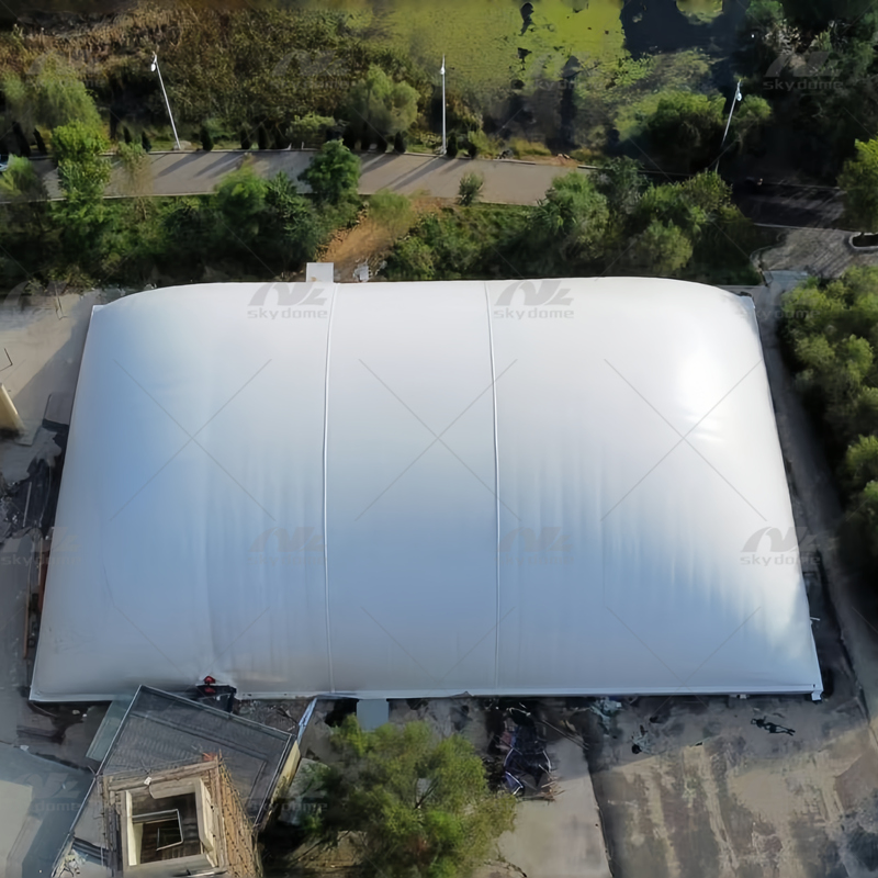 Fast Construction of Sports Air Membrane Dome for Football