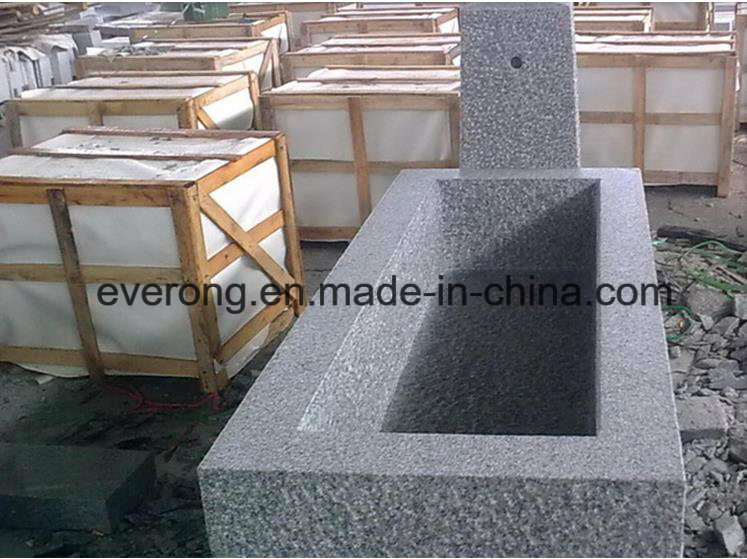 Rectangle Stone Fish Ponds Trough Granite Sink Animal Feeding Trough