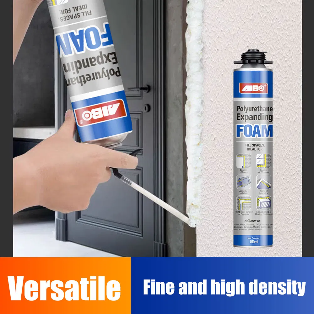 Strong Adhesion 750ml New Quick Drying Eco Friendly PU Foam for Window