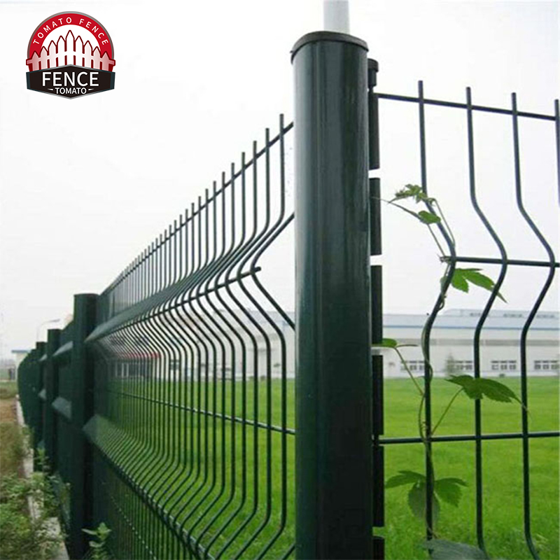 Панели для забора 3D стальные сварные зеленые 6 калибр