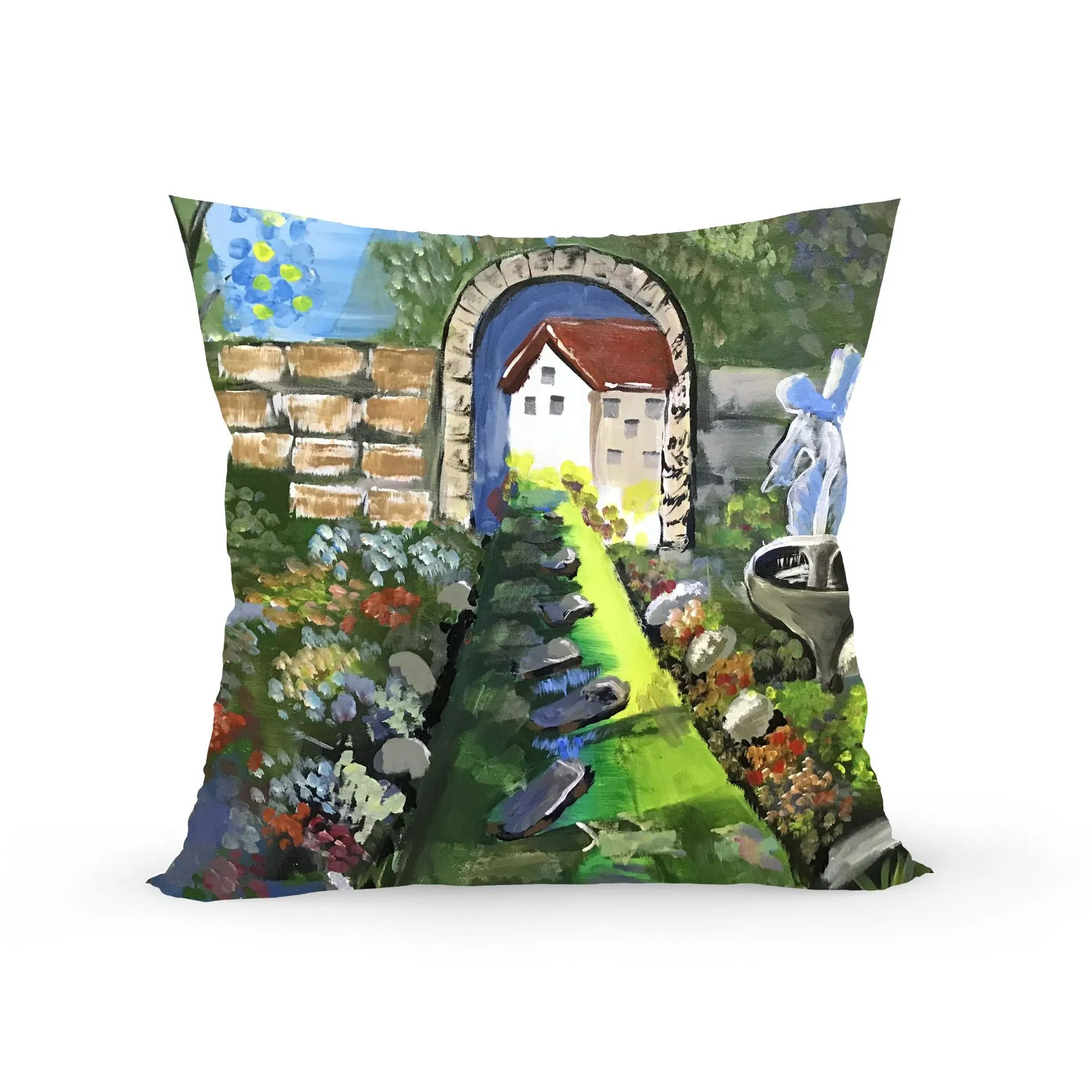 Latest Linen Custom Plant Printing Cushion Cover