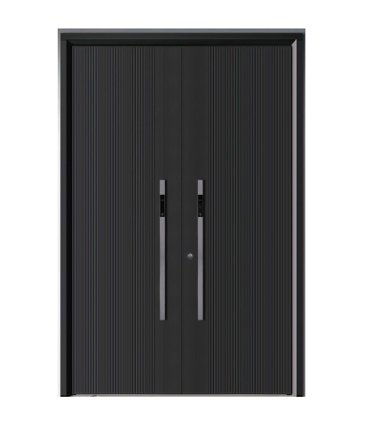 High-Quality Aluminum Security Door with Innovative Smart Lock Solution