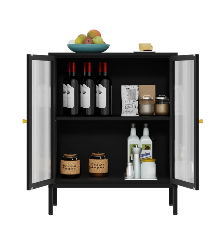 Шкаф скандинавский стиль металл стекло