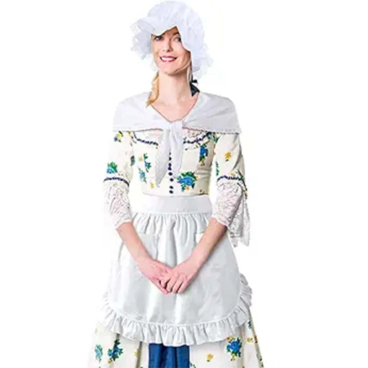Three-Piece Set of Maid Apron, Hat, Shawl Apron, Lace Maid Apron, Lolita Cute Princess Style Apron
