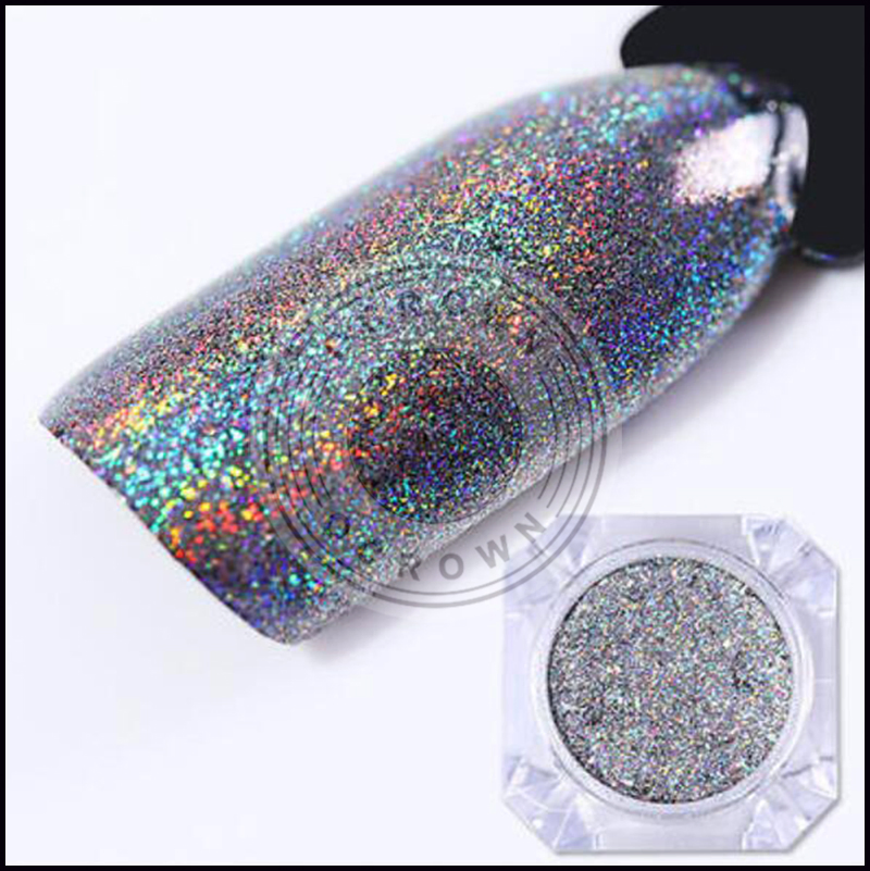 Shiny Laser Rainbow Holographic Mirror Holo Chrome Pigment
