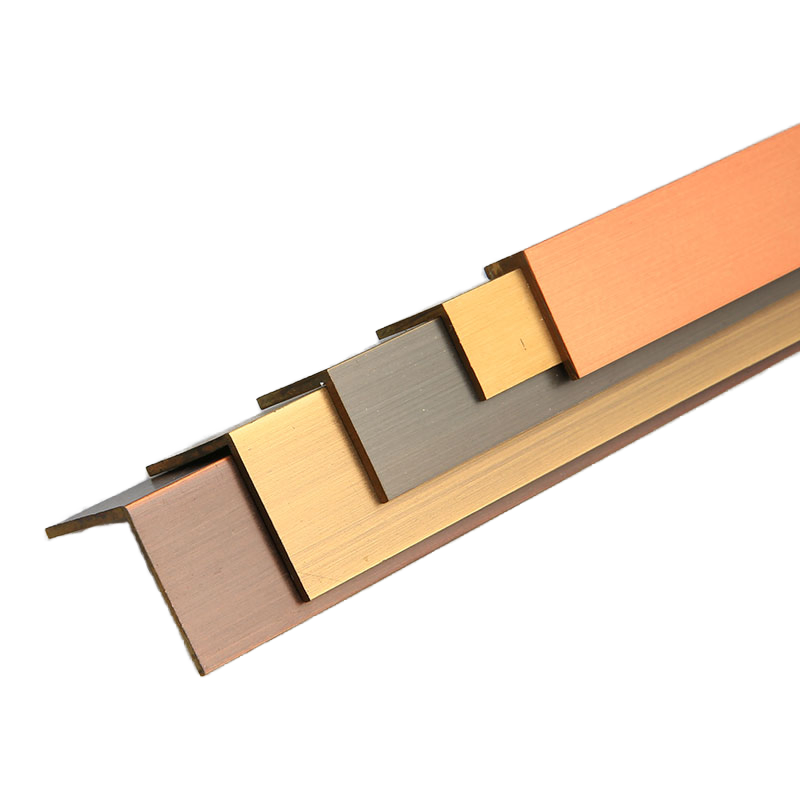 Yinghua Copper Factory Ceiling Decoration Metal Strip for Wall Floor Brass L Profile Tile Corners Brass Trim