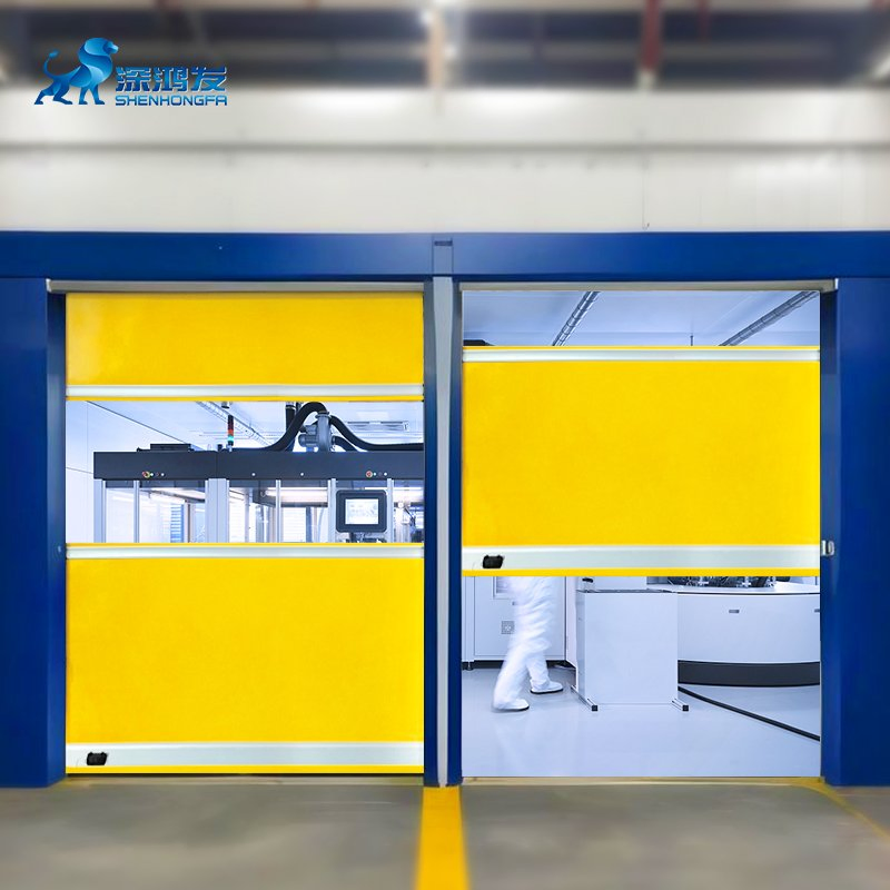 Modern Design Auto Servo Motor High Speed PVC Roll-up Door Stainless Steel Vinal Roller for Hotels Waterproof Finished Surface