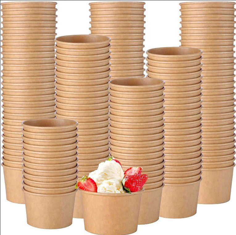 Popular Customized Design Disposable Single Wall Kraft Paper Cup