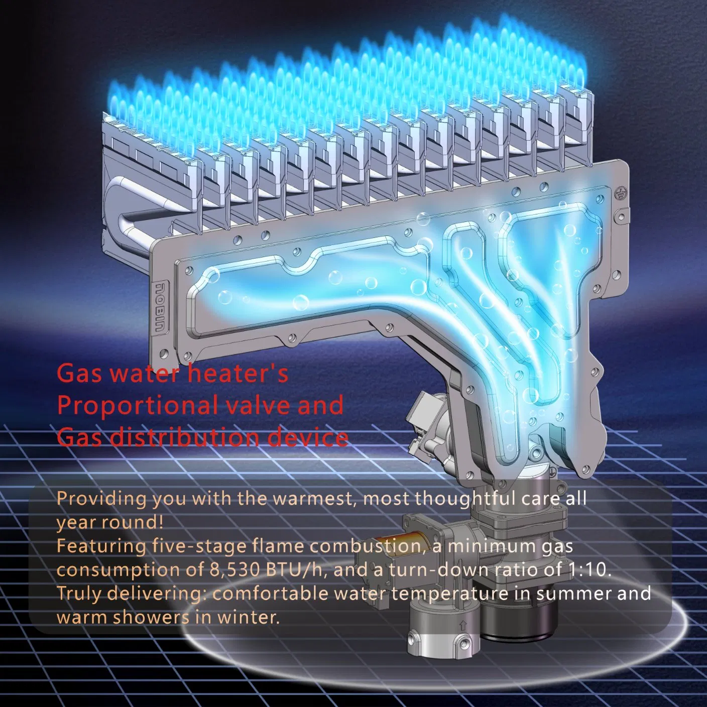 Наружный газовый водонагреватель 30кВт
