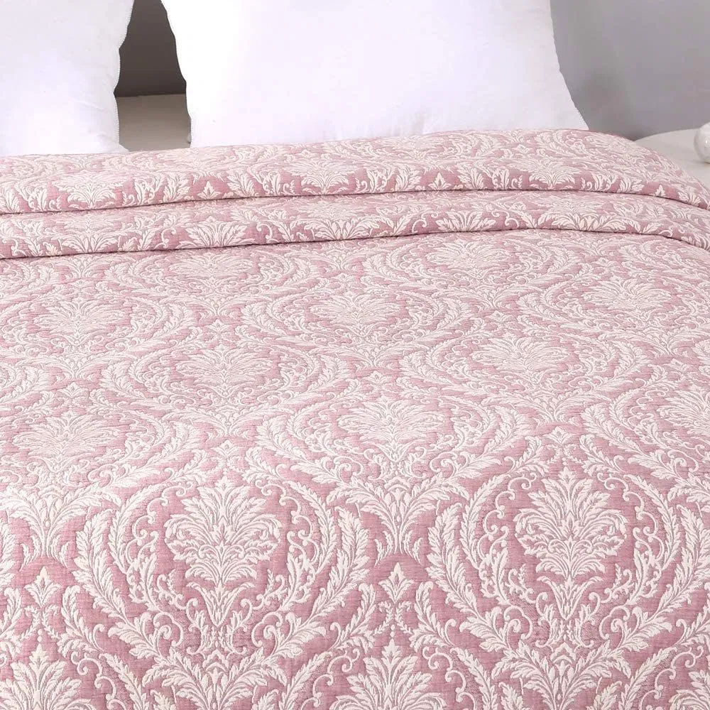 Beach Quilt Set Large / Full Sizenovel Design Bedding Cover Summer Light Printed Quilt Pink Quilt Bedspread