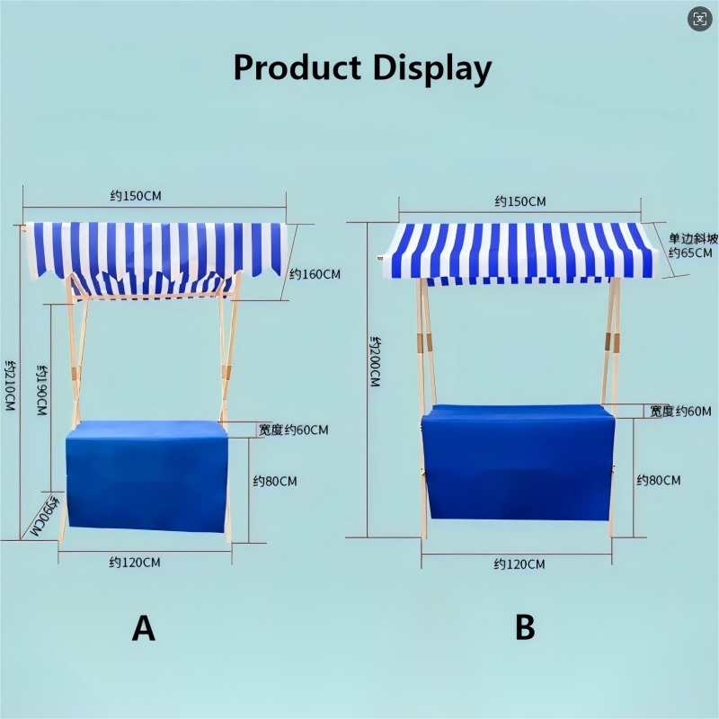 Customizable Market Vertical Folding Floor Standing Advertising Promotion Wooden Stand