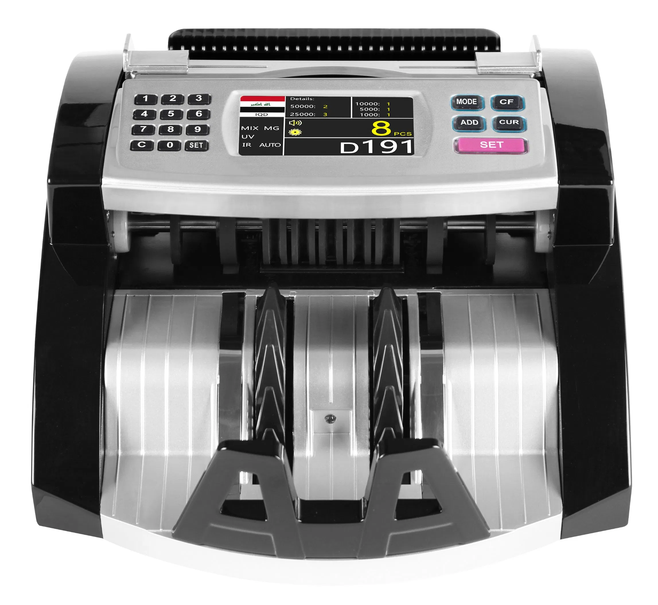 Al-6000 Bill Money Counter Currency Banknote Counting Machine with LED Screen 80W