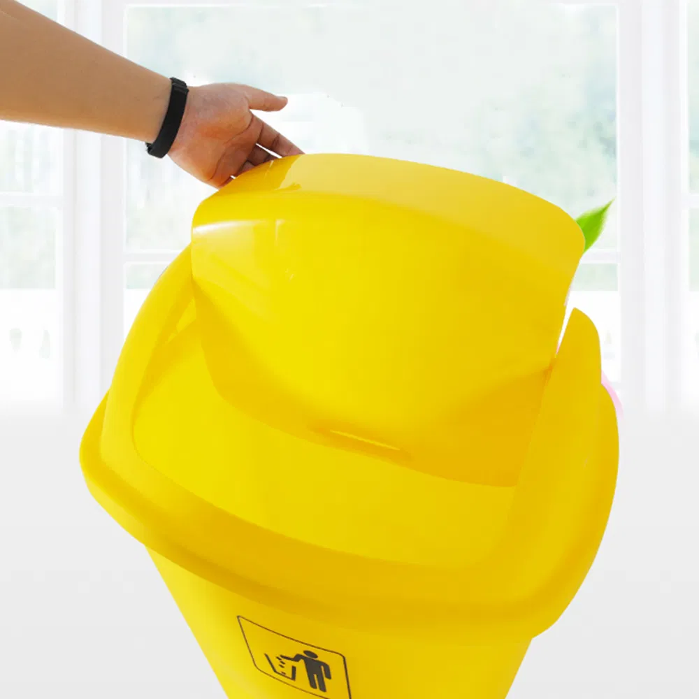 Уличная пластиковая урна с крышкой 30/45/60 литров