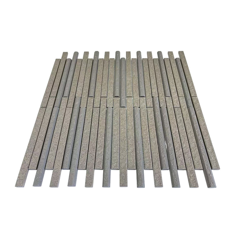 Villa Grey Tiles Mosaic Trim Fashion Artificial Stone Porcelain Ceramic Wall Tile