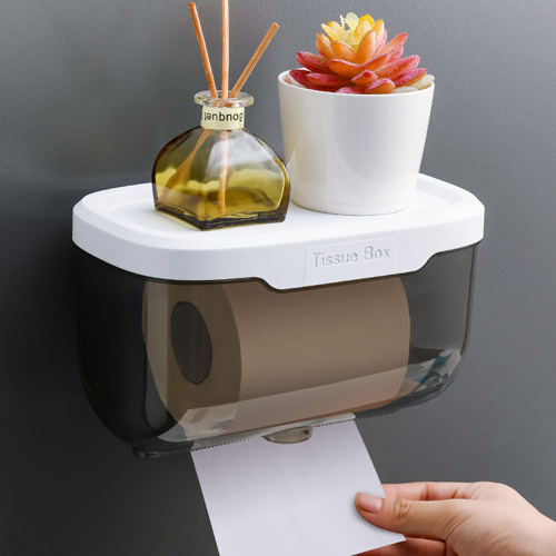 Multifunction Creative Wall Mount Waterproof Toilet Tissue Storage Box