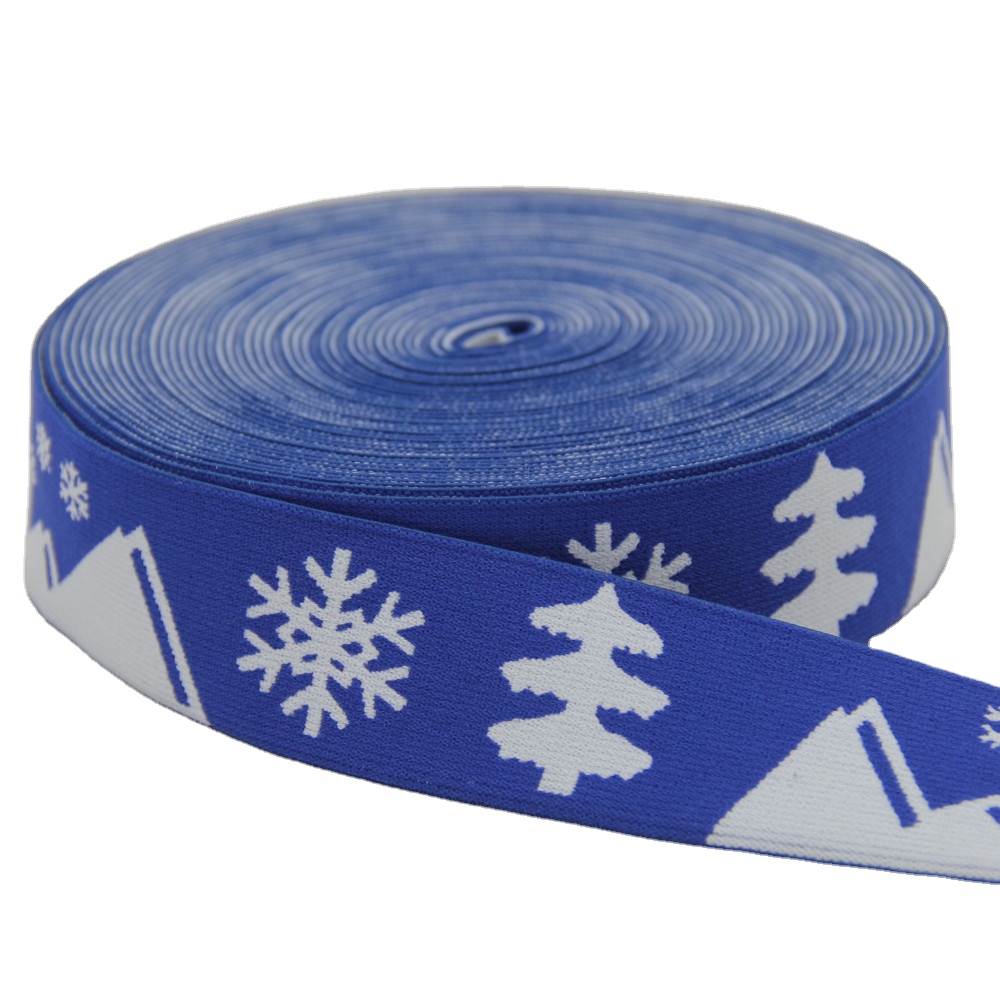 Лента эластичная жаккардовая полиэстер нейлон для одежды