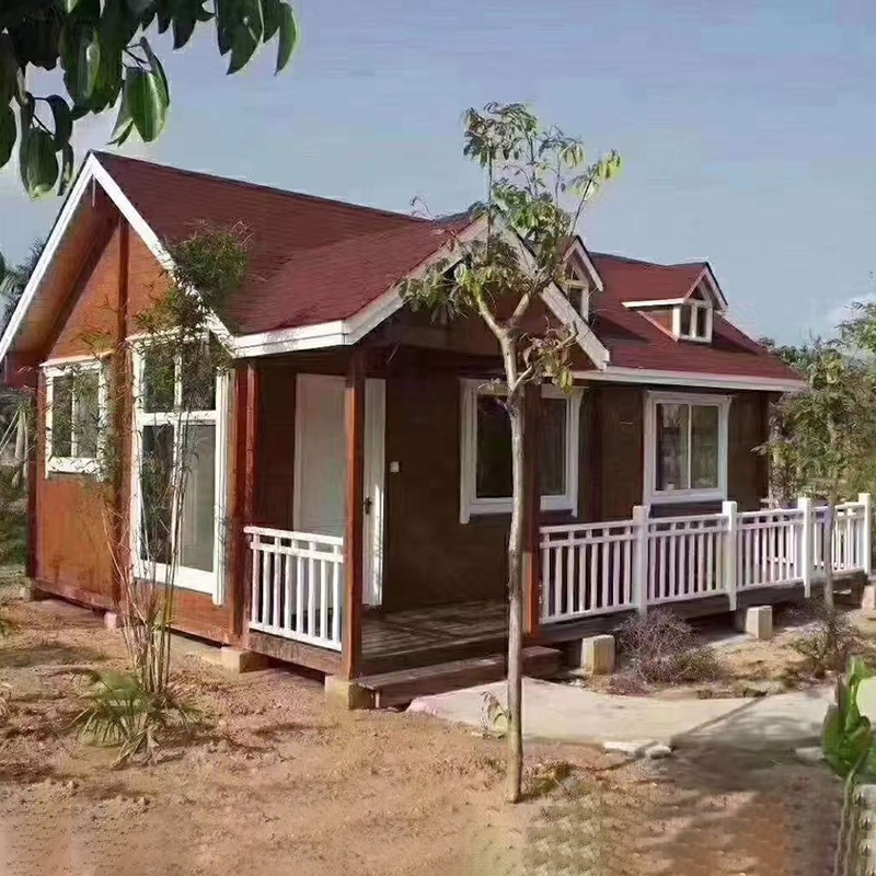 Outdoor Antiseptic Wood Farmhouse Villa Homestay Wooden House