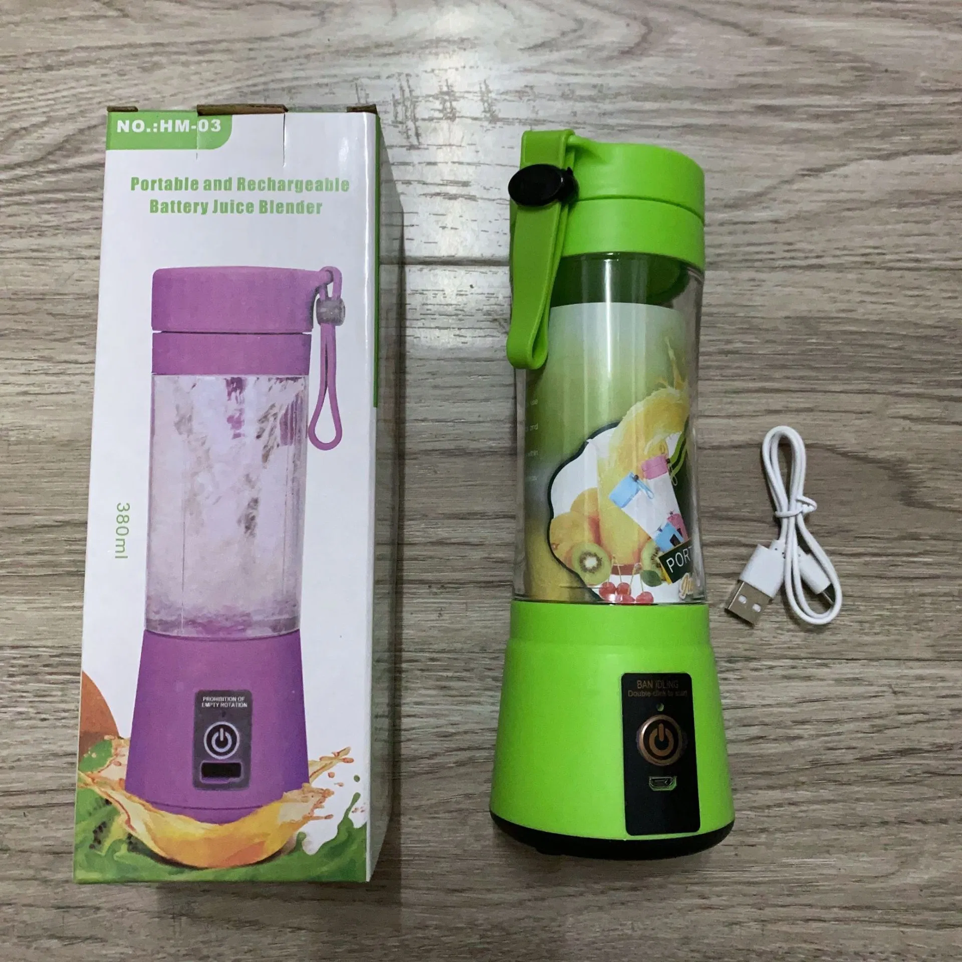 380ml Factory Wholesale Mini Fresh Juice Juicer Fruit Mixer Bottle Portable Blenders