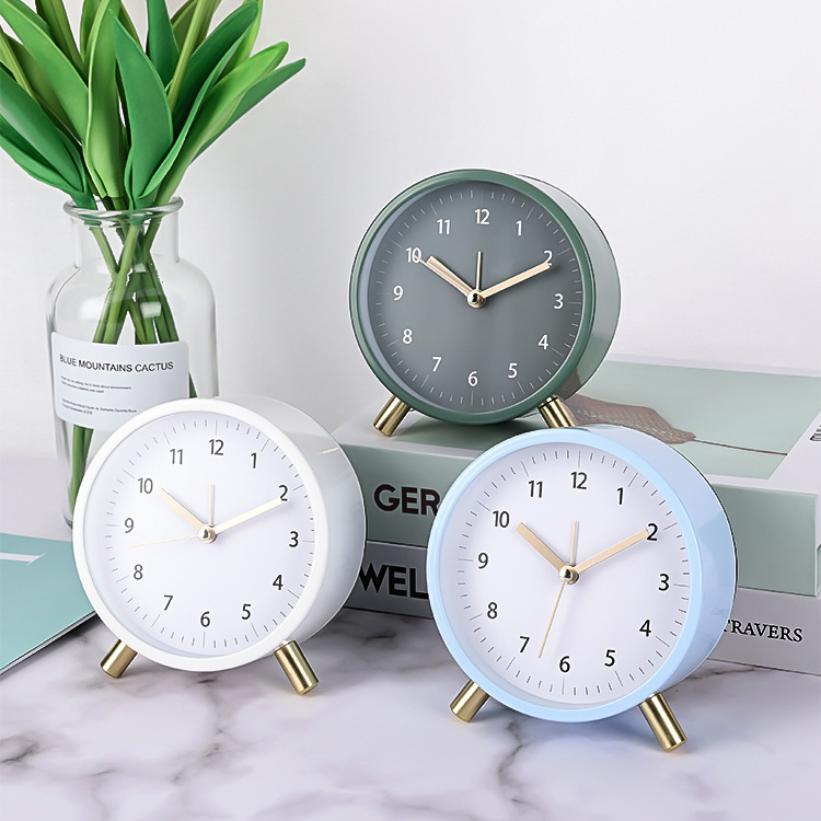Desktop Silent Clock Simple Bedroom Alarm Living Room Stylish Creative Desk Clock