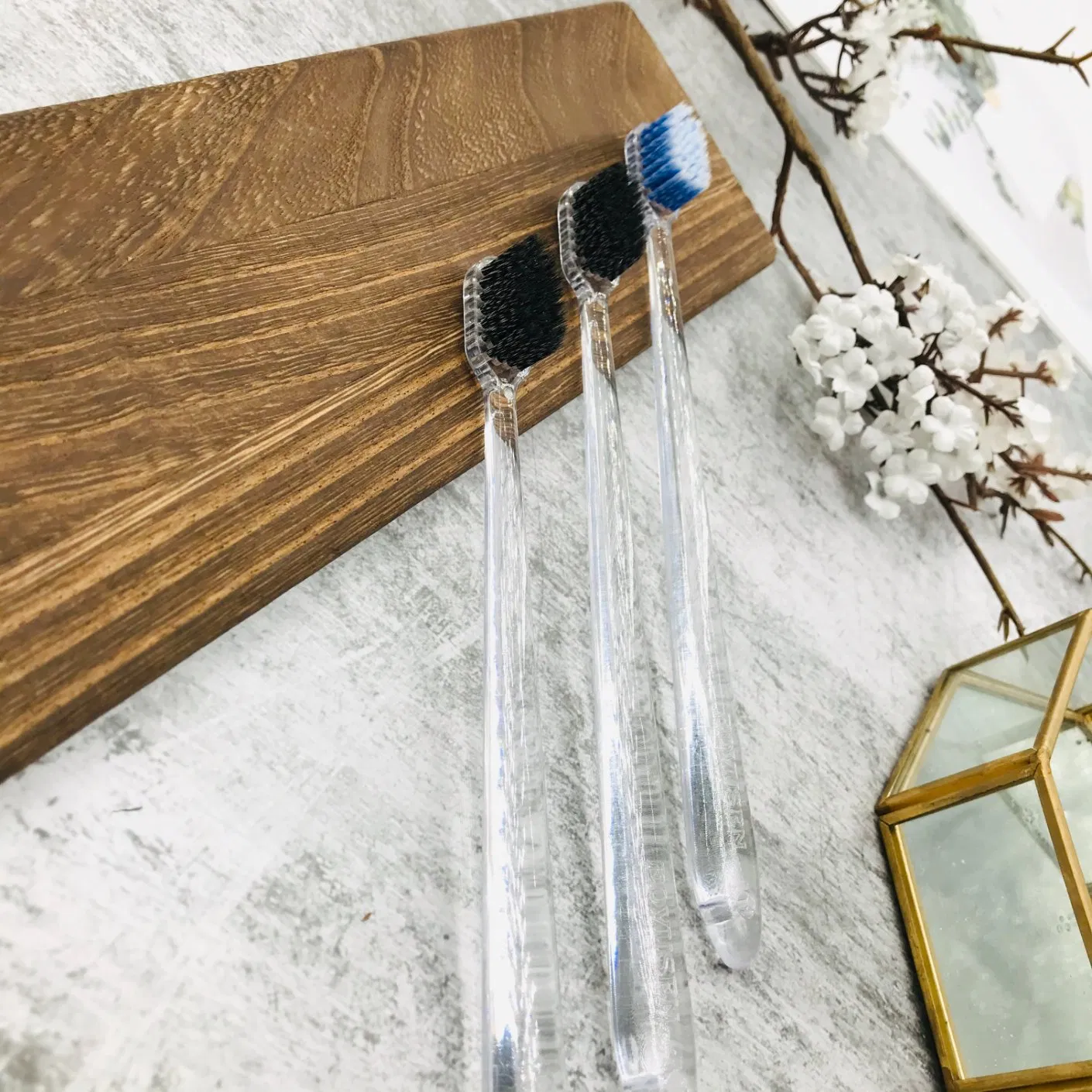 Best Eco Friendly Reusable Hotel Travel Ergonomic Soft Biodegradable Organic Charcoal Holder Case Bamboo Toothbrush with Logo 05