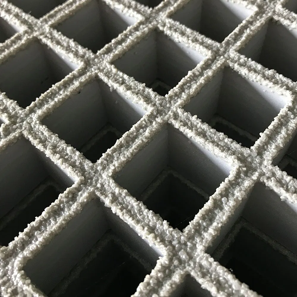 Tianfu GRP Grating 13mm Moulded 3664 X 1224 1000 mm X 2000 mm Standard Panel Size GRP Mesh Grating Used in Chemical Plant and Metal Finishing
