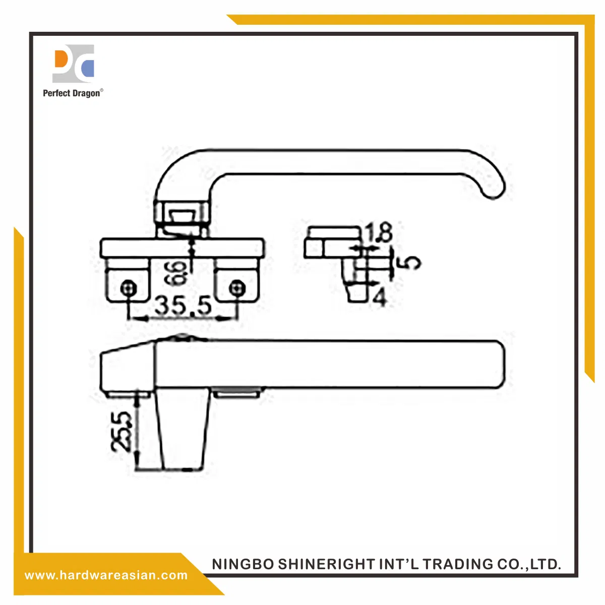 Good Standard Aluminum Window Handle for Aluminum