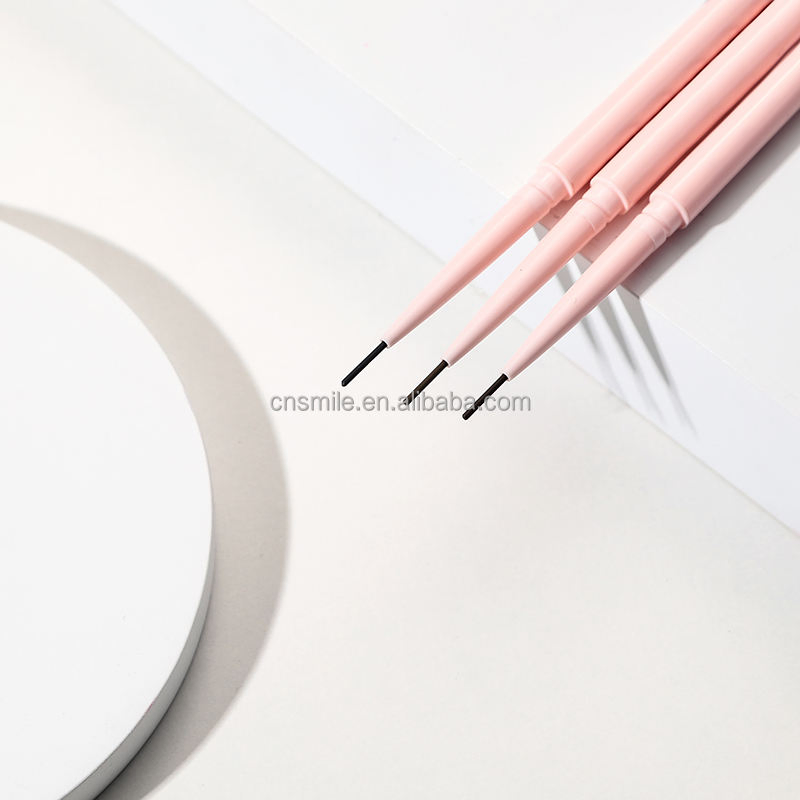 Natural Makeup Double Heads Automatic Eyebrow Pencil Waterproof Long-Lasting Easy Ware Eyebrow Pen with Eyebrow Brush