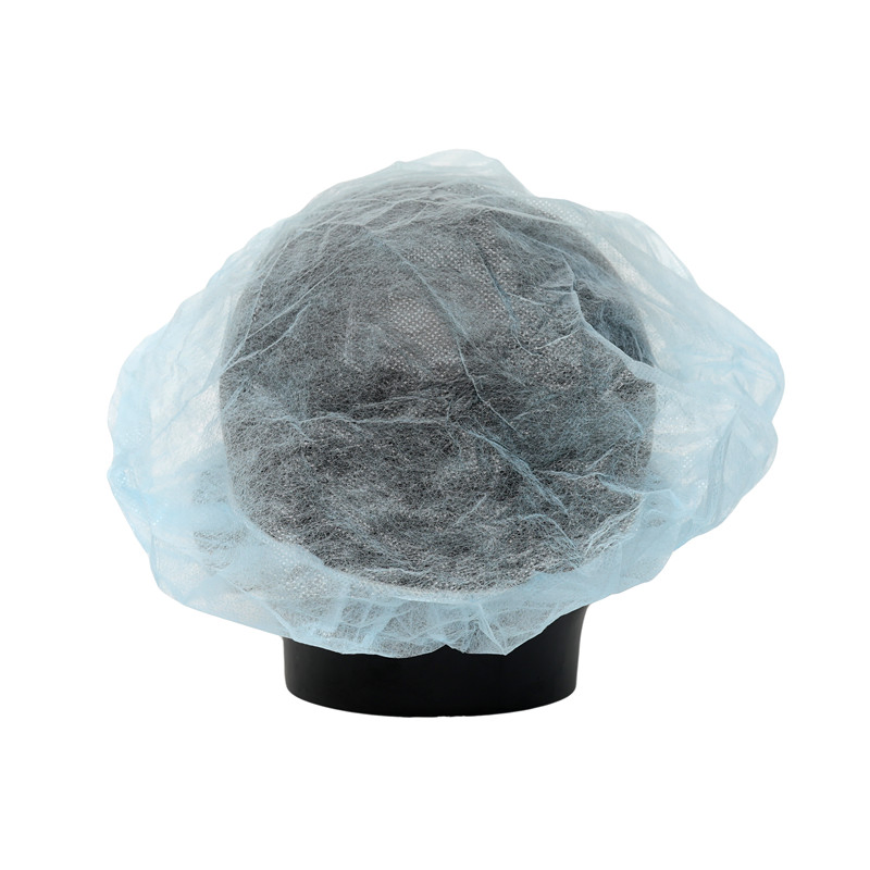 Low Price High Quality Disposable Non Woven Clip Cap / Mob Cap with Single Elastic