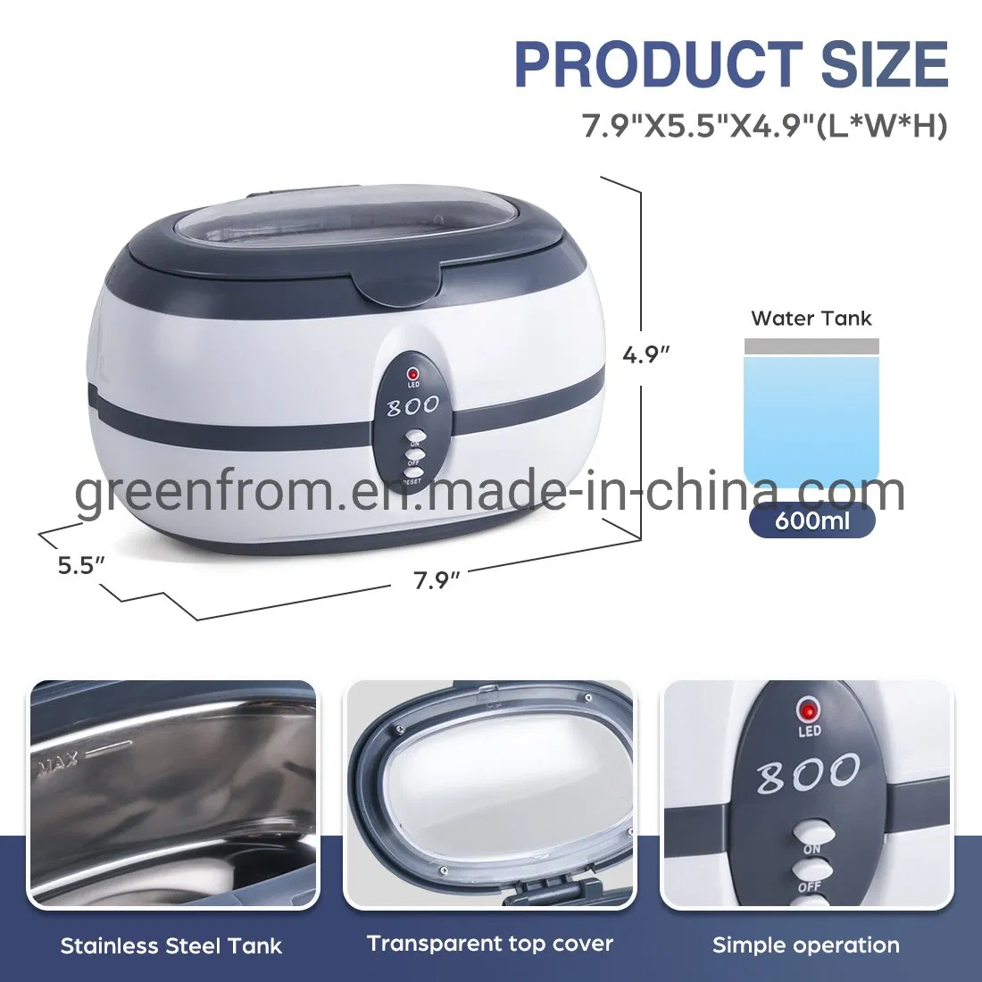Mini Home Use Portable Ultrasonic Record Cleaner Jewelry Ultrasonic Jewelry Cleaner Machine