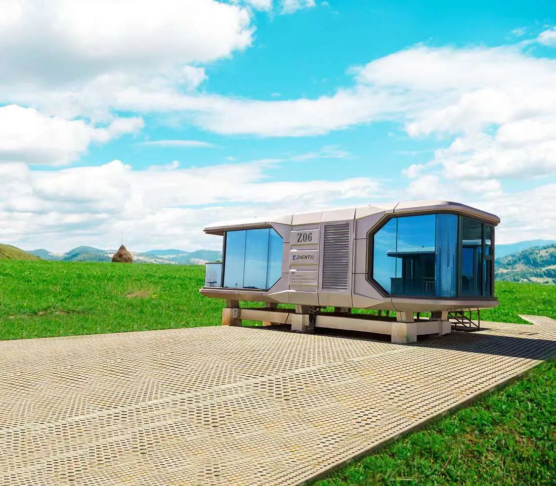 Capsule Home Shipping Container Prefabricated Modular Home Outdoor Office Pod Cabin House