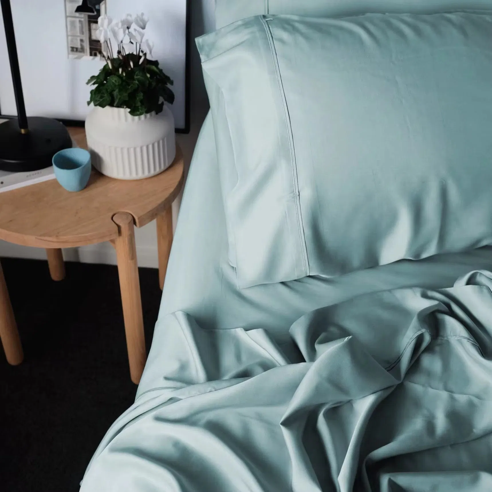 Soft and Cool Organic Bamboo Bed Sheet Set Pure Custom